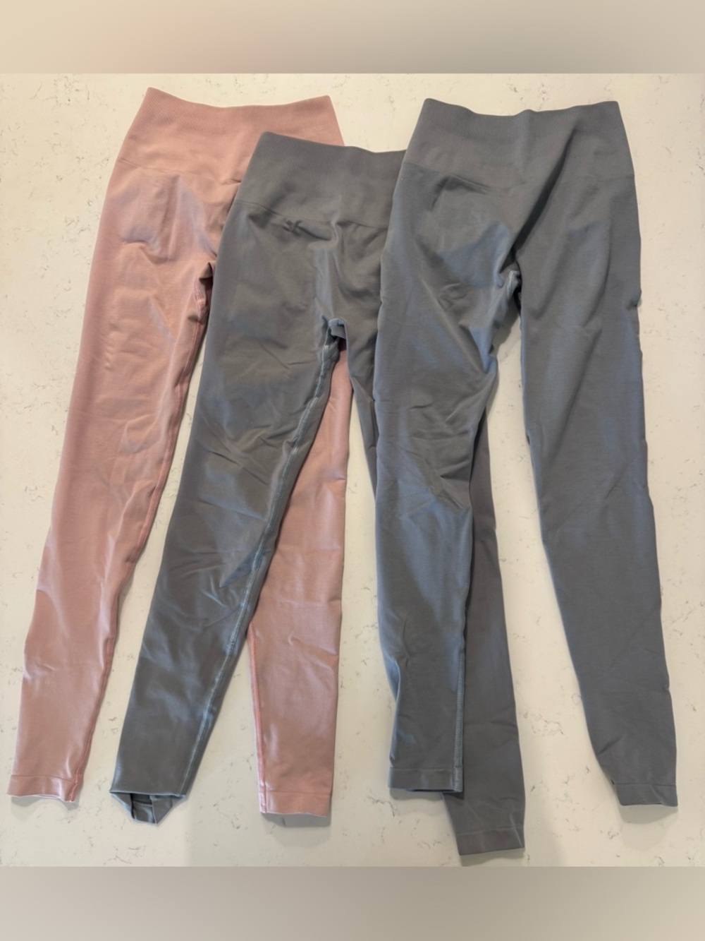 Alphalete Amplify Leggings Bundle XS Gray Pink Seamless - Picture 2 of 8